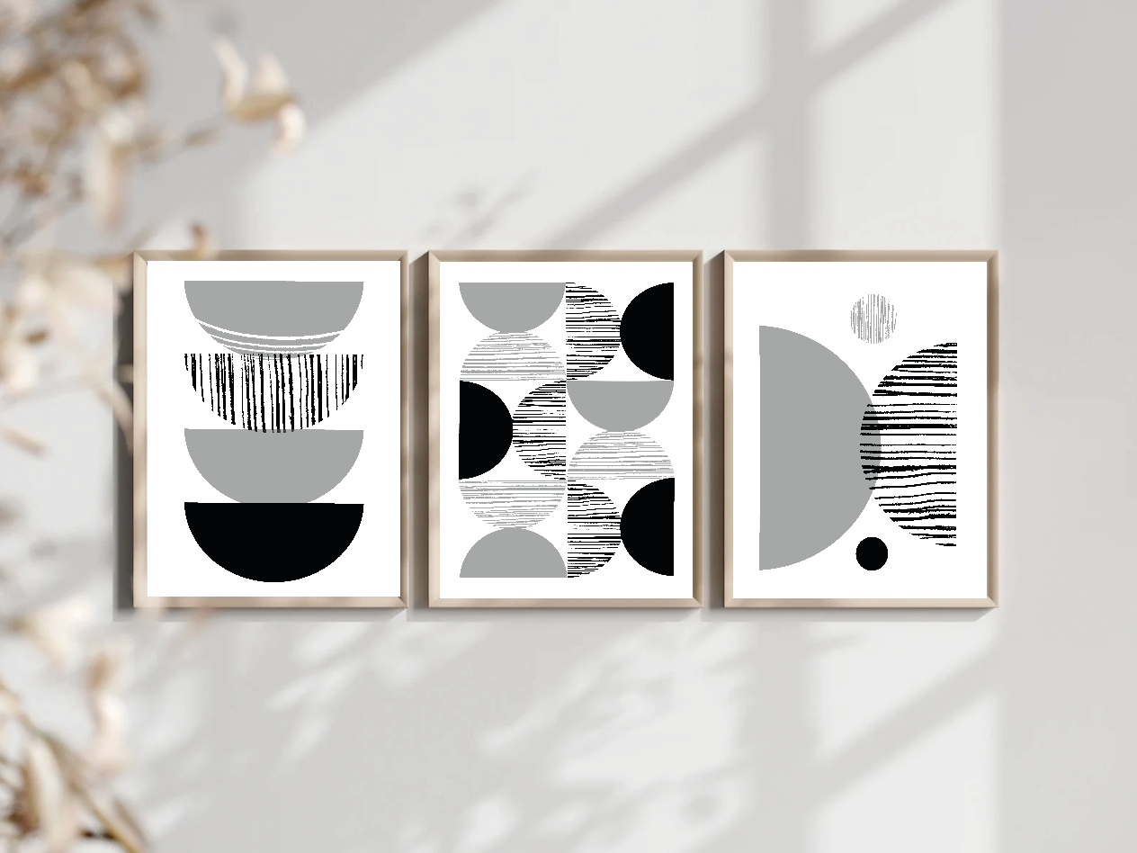 Posters abstractos geométricos