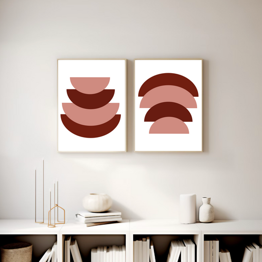 Abstractos Rosados Boho