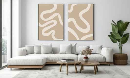 Abstractos tono beige